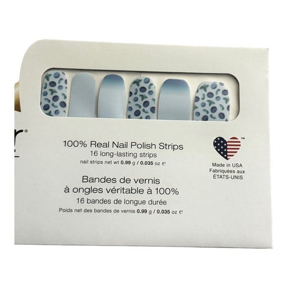 Color Street BERRY SWEET Blueberry Fruit Ombré Nail Strips - Picture 3 of 4